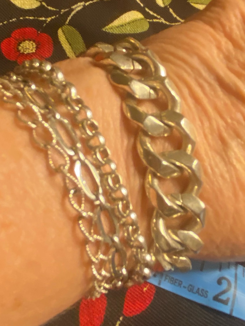 Vintage Givenchy Silver Cuban Curb Link Chain Bracelet Chunky 4G Logo Clasp Rare